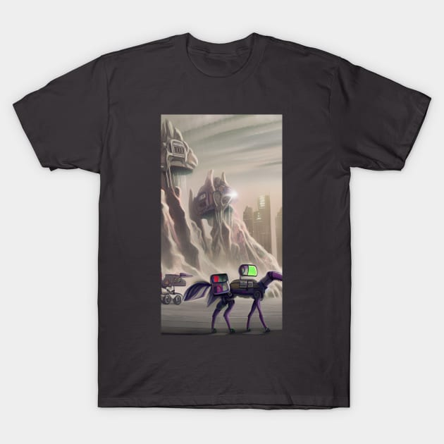 Alien city T-Shirt by ElectricPeacock